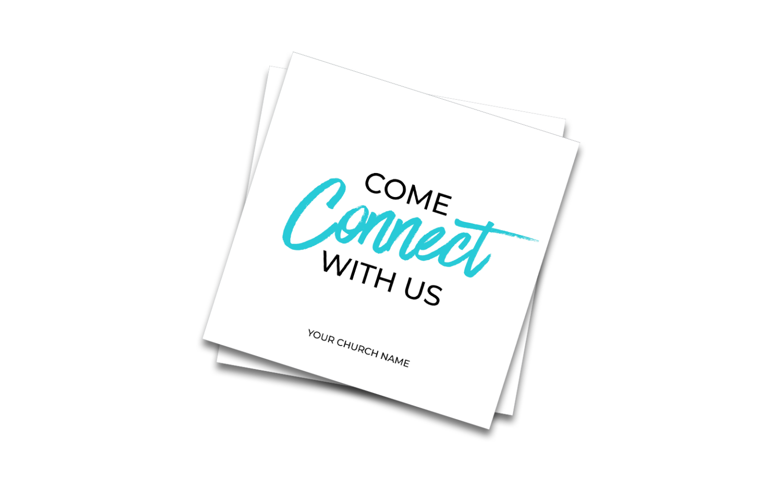 Connecte Sign Handheld Pop Signs | Full Color | 4mm Coroplast | 24